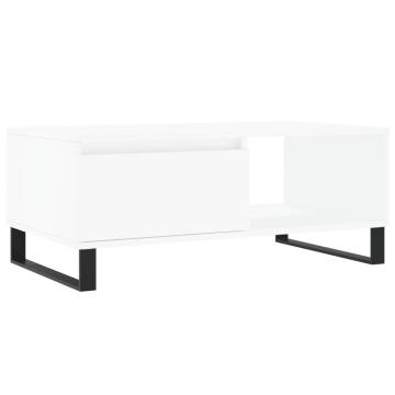 Stylish White Coffee Table 90x50 cm | Hipomarket UK