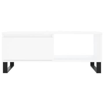 Stylish White Coffee Table 90x50 cm | Hipomarket UK