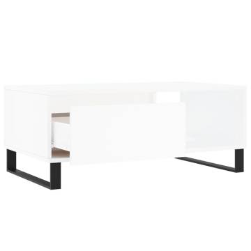 Stylish White Coffee Table 90x50 cm | Hipomarket UK