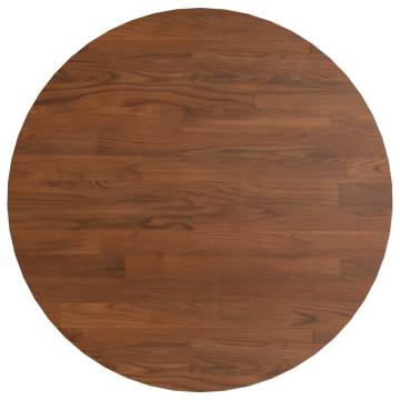 Round Dark Brown Solid Oak Table Top Ø40 cm | Hipomarket