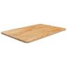 Bathroom Countertop Light Brown 60x40x1.5cm Treated Solid Wood Colour light brown Size 60 x 40 x 1.5 cm 