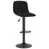 Black Velvet Bar Stools - 2 pcs | Stylish & Adjustable Seating