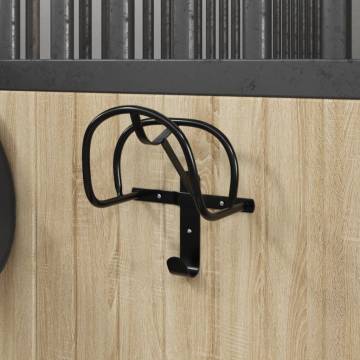 Bridle Rack Wall Mounted - Black Iron for Neat Storage