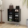 Shoe Cabinets 2 pcs High Gloss Black - Stylish Storage Solution