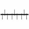 Bridle Hanger with 9 Swivel Hooks - Black Steel | HipoMarket