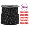 Tent Guy Rope with Reflective Strips and Spanners 50 m 4 mm Colour black Size 4 mm Quantity in Package 1 