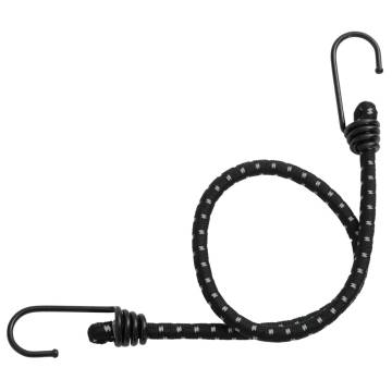 Bungee Cords with Reflective Strips & Hooks - 25 pcs 46 cm