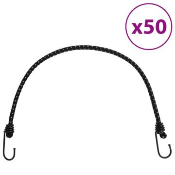 Bungee Cords with Reflective Strips & Hooks - 50 pcs | 59 cm