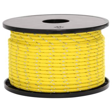 Durable Tent Guy Rope with Reflective Strips - 50m 5mm | HipoMarket