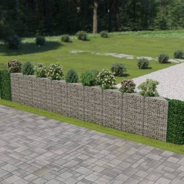 Gabion Wall Galvanised Steel 630x30x100 cm - Durable & Stylish