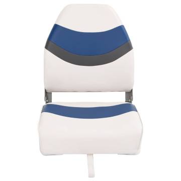 2 Piece Foldable Boat Seat Set with High Backrest | HipoMarket