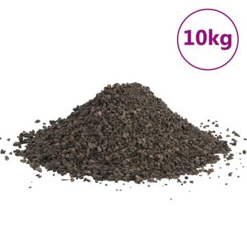 Basalt Gravel 10 kg Black 3-5 mm for Aquariums & Landscapes