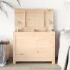 Storage Box 60x32x45.5 cm Solid Wood Pine Colour natural Size 60 x 32 x 45.5 cm Quantity in Package 1 