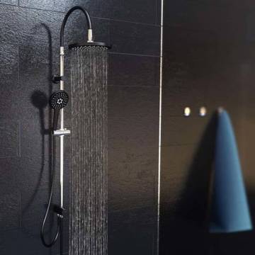 SCHÜTTE MATAO RAIN Overhead Shower Set - Chrome-Matt Black