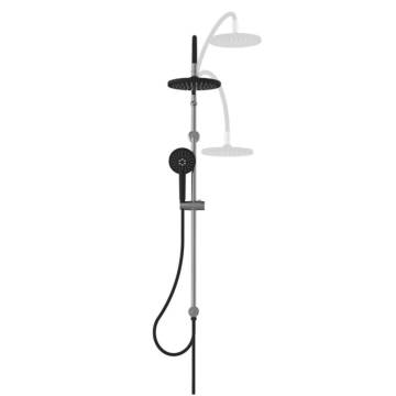 SCHÜTTE MATAO RAIN Overhead Shower Set - Chrome-Matt Black