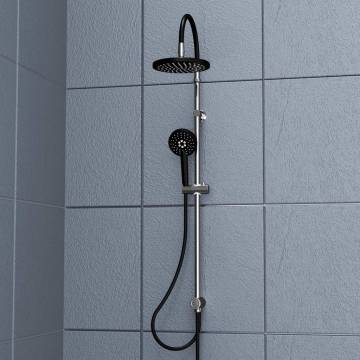 SCHÜTTE MATAO RAIN Overhead Shower Set - Chrome-Matt Black