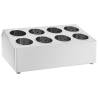 8-Grid Stainless Steel Cutlery Holder | Hipomarket UK