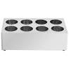 8-Grid Stainless Steel Cutlery Holder | Hipomarket UK