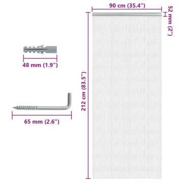 Chain Door Fly Screen 90x212 cm | Aluminium & Durable Insect Barrier