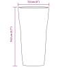 6 pcs Beer Glasses - 310 ml Durable & Stackable