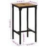 Bar Table 60x55x107 cm - Solid Rough Wood Mango | HipoMarket