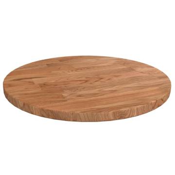 Round Solid Oak Table Top - Light Brown Ø30 cm | HipoMarket