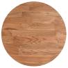 Round Solid Oak Table Top - Light Brown Ø30 cm | HipoMarket