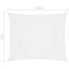 Sunshade Sail Oxford Fabric 2x3.5 m - White | HipoMarket