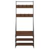 Clothes Rack with Shoe Storage - Brown Oak | Hipomarket UK