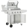 Gas BBQ Grill with 5 Burners - Stainless Steel | HipoMarket