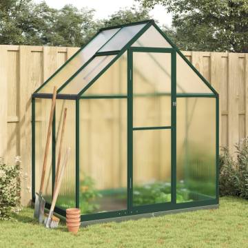 Greenhouse with Base Frame Green 169x114x202 cm - Hipomarket