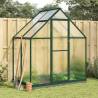 Greenhouse with Base Frame Green 169x114x202 cm Aluminium Colour green Size 169 x 114 x 202 cm Quantity in Package 1 