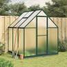 Greenhouse with Base Frame Green 169x169x202 cm Aluminium Colour green Size 169 x 169 x 202 cm Quantity in Package 1 