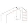 Kids' Bed Roof White - Fun & Durable Solid Pinewood Design