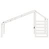 Kids' Bed Roof White - Fun & Durable Solid Pinewood Design