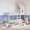 Kids' Bed Roof White 60x99x139.5 cm Solid Wood Pine Colour white Size 60 x 99 x 139.5 cm 