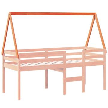 Kids' Bed Roof in Wax Brown - Solid Pine Wood | Hipo Market