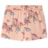 Kids' Short Sleeve Pyjamas - Light Orange Unicorns & Rainbows