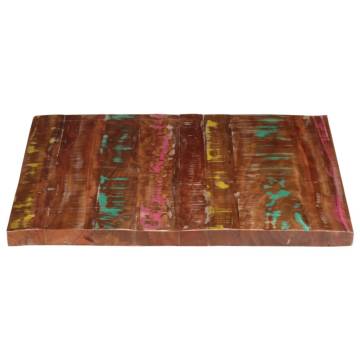 Rectangular Solid Wood Table Top - 100x80 cm | HIPO Market