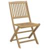 Folding Garden Chairs - 8 pcs Solid Wood Acacia | HipoMarket