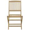 Folding Garden Chairs - 8 pcs Solid Wood Acacia | HipoMarket