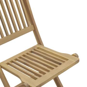 Folding Garden Chairs - 8 pcs Solid Wood Acacia | HipoMarket