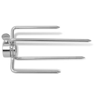 BBQ Rotisserie Spit Forks - Secure Your Meat with Ease