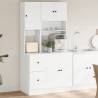 Kitchen Cabinet White 95x50x180 cm Engineered Wood Colour white Quantity in Package 1 Number of 