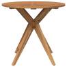 Round Solid Wood Acacia Garden Table Ø85x75 cm | HipoMarket