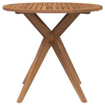 Round Solid Wood Acacia Garden Table Ø85x75 cm | HipoMarket