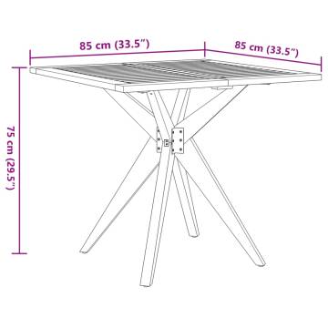 Garden Table Square 85x85x75 cm - Solid Acacia Wood