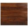 Table Top 60x50x2.5 cm Rectangular Solid Wood Reclaimed Colour brown Size 60 x 50 x 2.5 cm Quantity in Package 1 Material solid reclaimed wood 