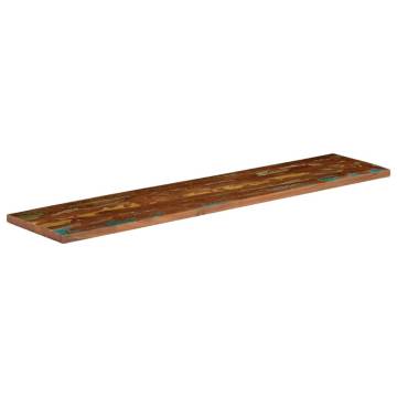 Rectangular Solid Wood Table Top 180x40 cm | Vintage Charm