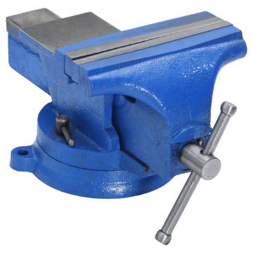 Bench Vise Blue 100 mm Cast Iron - Essential Workshop Tool